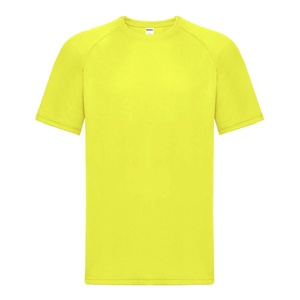 Run T-shirt sport giallo fluo