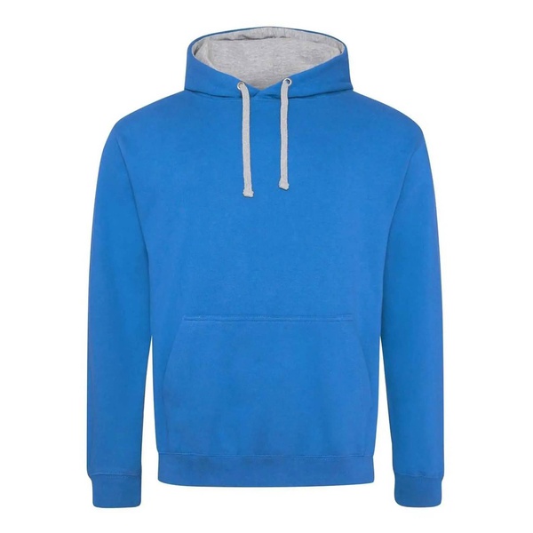 Felpa Hoodie con cappuccio bicolore sapphire blue heather grey