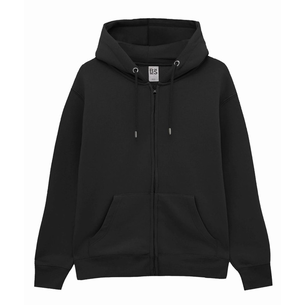 FELPA VEGA con zip e cappuccio UNISEX black