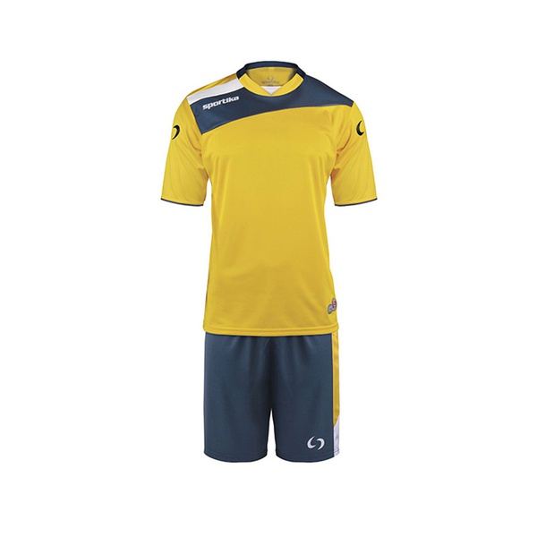 AMSTERDAM completo calcio manica corta yellow navy
