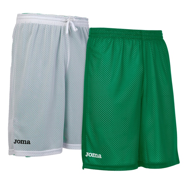 ROOKIE SHORT BASKET REVERSIBLE bianco verde