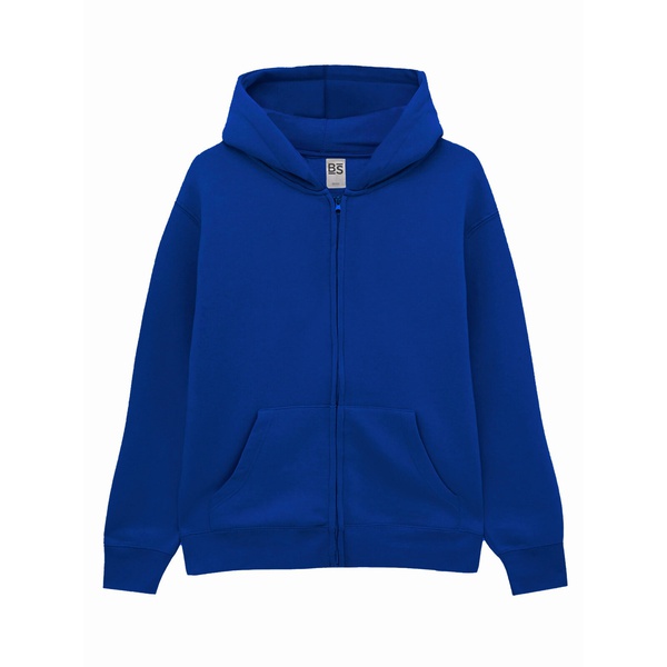 FELPA VEGA KIDS zip e cappuccio bambino royal blue