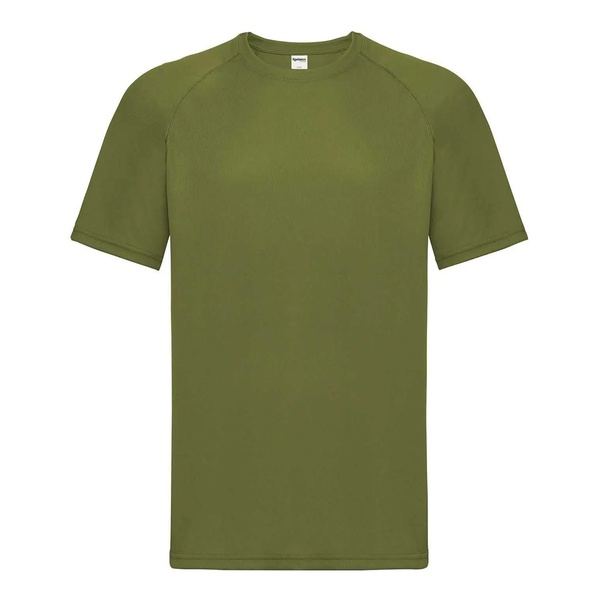 Run T-shirt sport verde militare