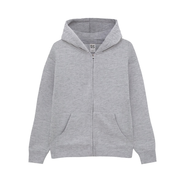 FELPA VEGA KIDS zip e cappuccio bambino grey heather