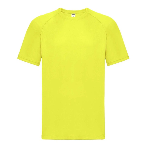 Run T-shirt sport giallo fluo