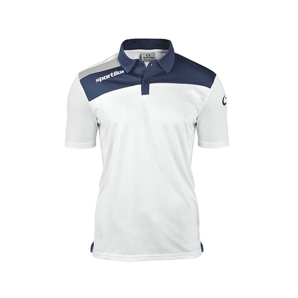 BREST polo Multisport UNISEX white navy grey