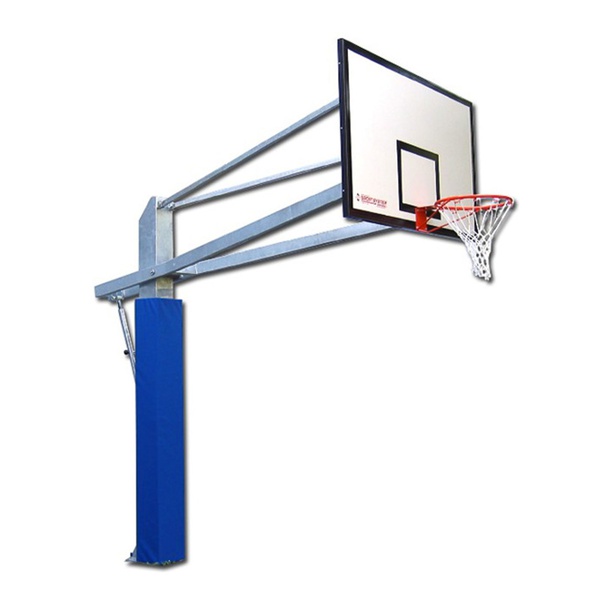 Impianto basket/minibasket regolabile monotubolare di acciaio zincato - Escluse protezioni