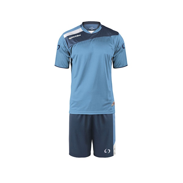 AMSTERDAM completo calcio manica corta sky navy