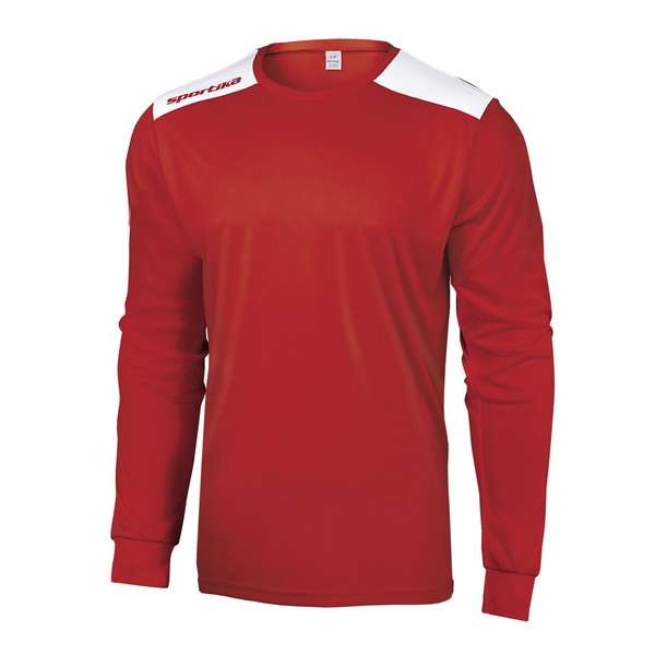 MINSK maglia manica lunga UOMO red white