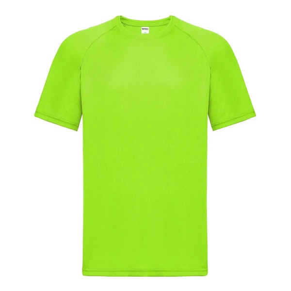Run T-shirt sport verde fluo