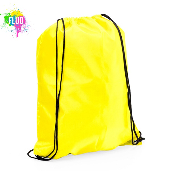 Nella - Sacchetta porta scarpe personalizzata fluo yellow