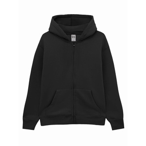 FELPA VEGA KIDS zip e cappuccio bambino black