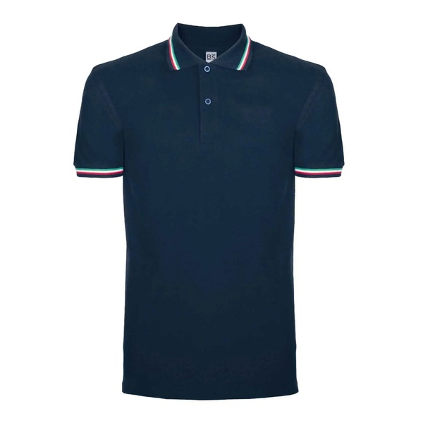 Polo Tricolor Italy navy