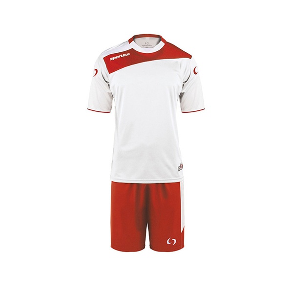 AMSTERDAM completo calcio manica corta white red
