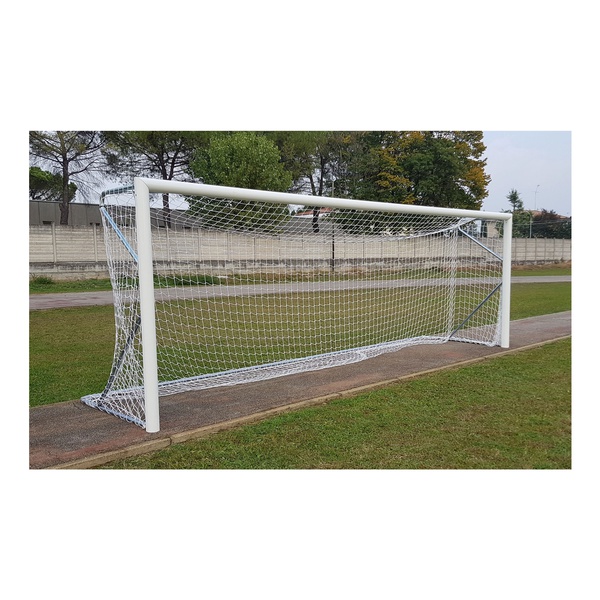 Coppia porte calcio 7 - 8 trasportabili in alluminio m.6x2 