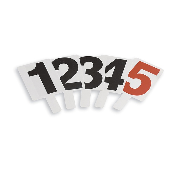 SERIE PALETTE SEGNAFALLI IN PVC numerate 1-5