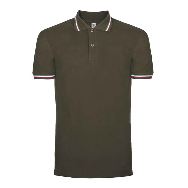 Polo Tricolor Italy oliva