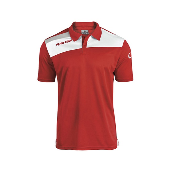 BREST polo Multisport UNISEX red white grey