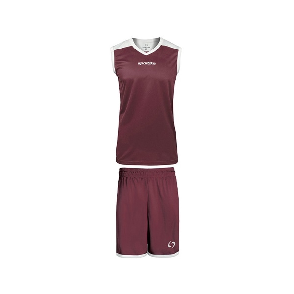 COLORADO Completo Basket  burgundy white