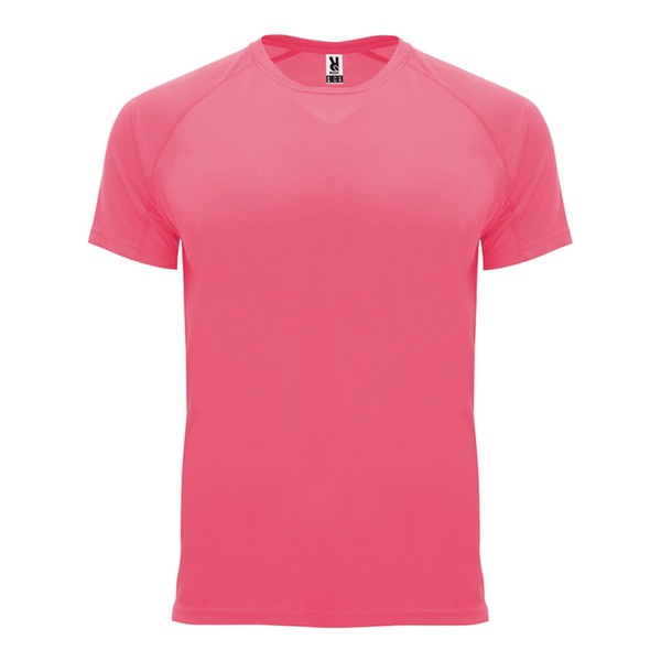 Bahrain - t-shirt tecnica raglan Rosa fluo