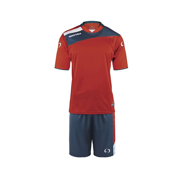 AMSTERDAM completo calcio manica corta red navy