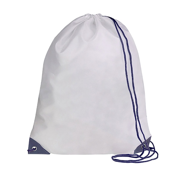 Nella - Sacchetta porta scarpe personalizzata white navy