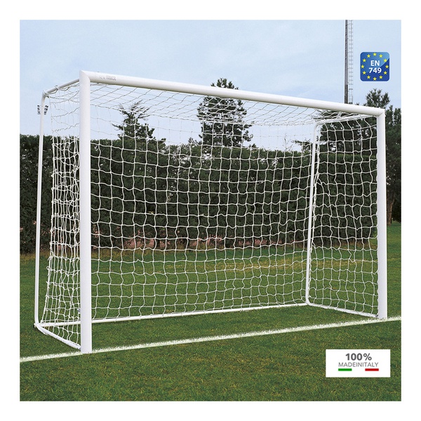 Coppia porte calcio 7 - 8 trasportabili in alluminio m.6x2 