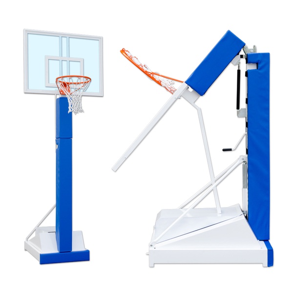 Struttura basket/minibasket monotubolare, trasportabile e pieghevole