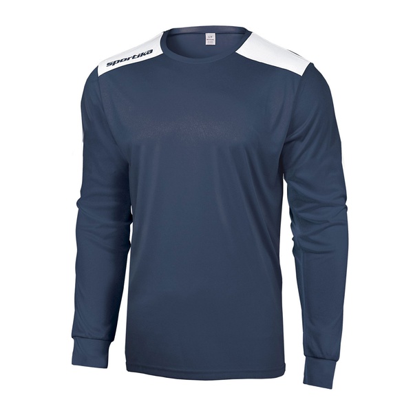 MINSK maglia manica lunga UOMO navy white