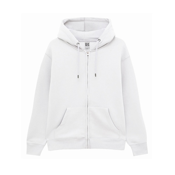 FELPA VEGA KIDS zip e cappuccio bambino white