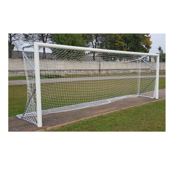 Coppia porte calcio 7 - 8 con bussole in alluminio m.6x2