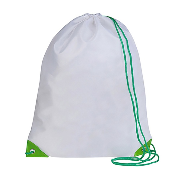 Nella - Sacchetta porta scarpe personalizzata white green