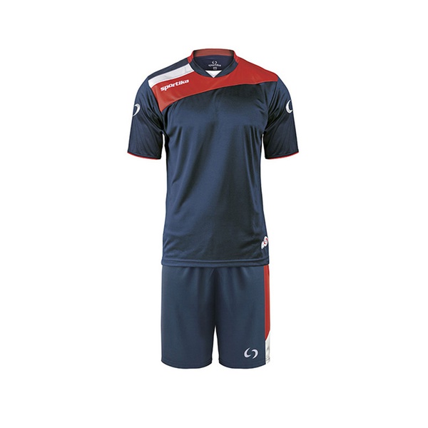 AMSTERDAM completo calcio manica corta navy red