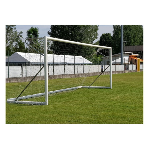 Coppia porte calcio 7 - 8 trasportabili in alluminio m6x2 