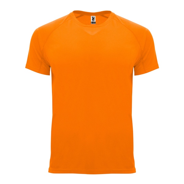 Bahrain - t-shirt tecnica raglan Arancione fluo