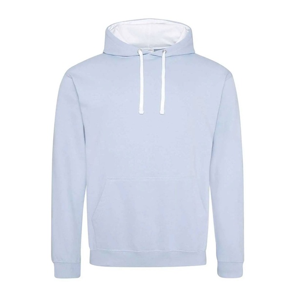 Felpa Hoodie con cappuccio bicolore sky arctic white